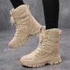 Outdoor snow boots sports tube foot warmer cotton shoes thickened with cotton to keep warm, casual and non-slip