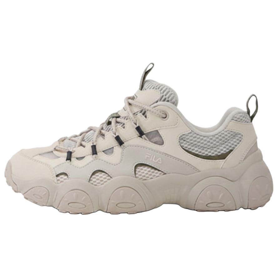 

FILA FLUID 7 Slip Resistant, Breathable, Lightweight, Height Increasing Low top Chunky Sneakers Men s Gray White F12M632103FTW 43