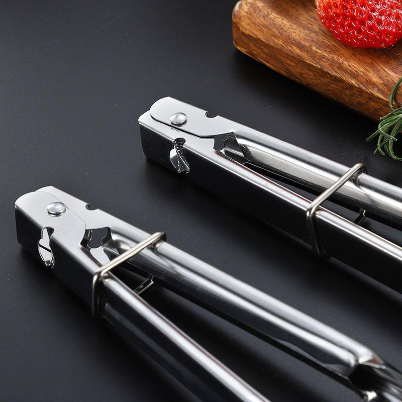 Stainless Steel Grilling Tongs for Teppanyaki, Frying, BBQ, and Fish.