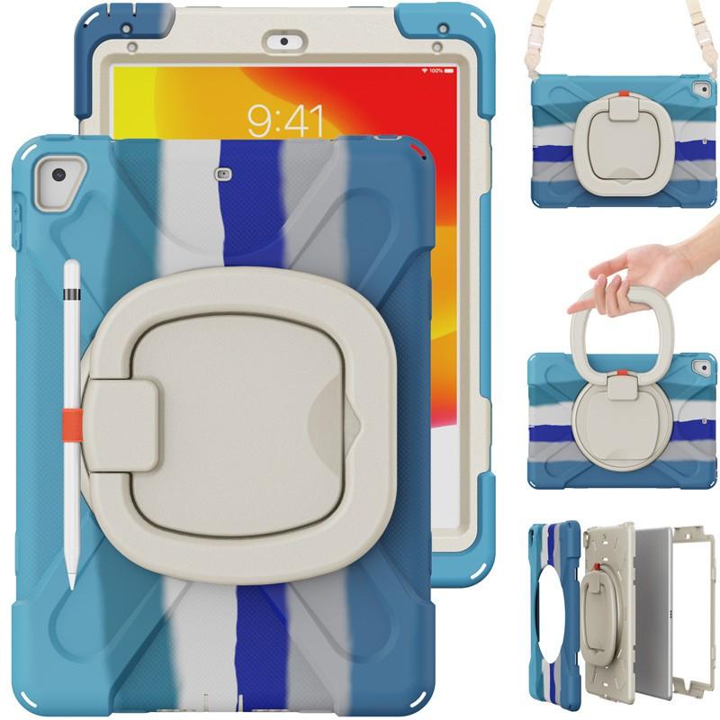 Rotating Wrist Strap Stand Case IPad 9.7 Inch Air Air2 PC Hard Shell With Shockproof Anti-Slip Grip