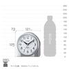 RHYTHM Citizen Budík Rádiové hodiny Vždy zapnuto v noci Nemrina Ring Stříbrný 125x121x73mm CITIZEN 4RL432-019