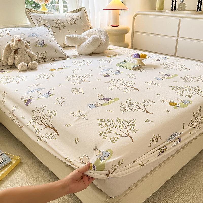 100% cotton Class A maternal and infant grade pure cotton abraded mattress single-piece bedspread Simmons mattress cover protective cover