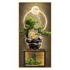 Home Decor Premium Entryway Framed Decorative Crystalline Painting Living Room Decoration LED Lights Illuminated Wall Art