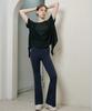 Soft Perfect Fit Bootcut Pants Dark Navy (Basic/Long)