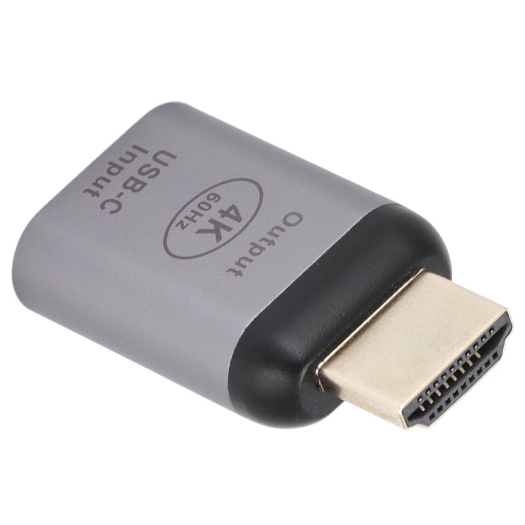 JORINDO Type C to HD Multimedia Interface Adapter 4K At 60HZ with Aluminum Shell Video Converter(Type C Female to HD