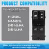 25401JL44A  641-54021L  Front Left Power Window Switch for Infiniti G37 Coupe 3.7L 2008-2013