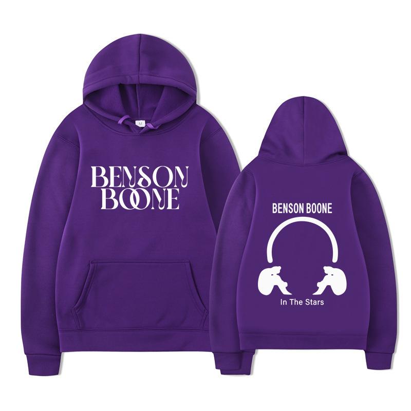Hooded Sweater Harajuku Funny Benson Boone Sweater, Long Sleeve Men's and Women's Pullover Spot