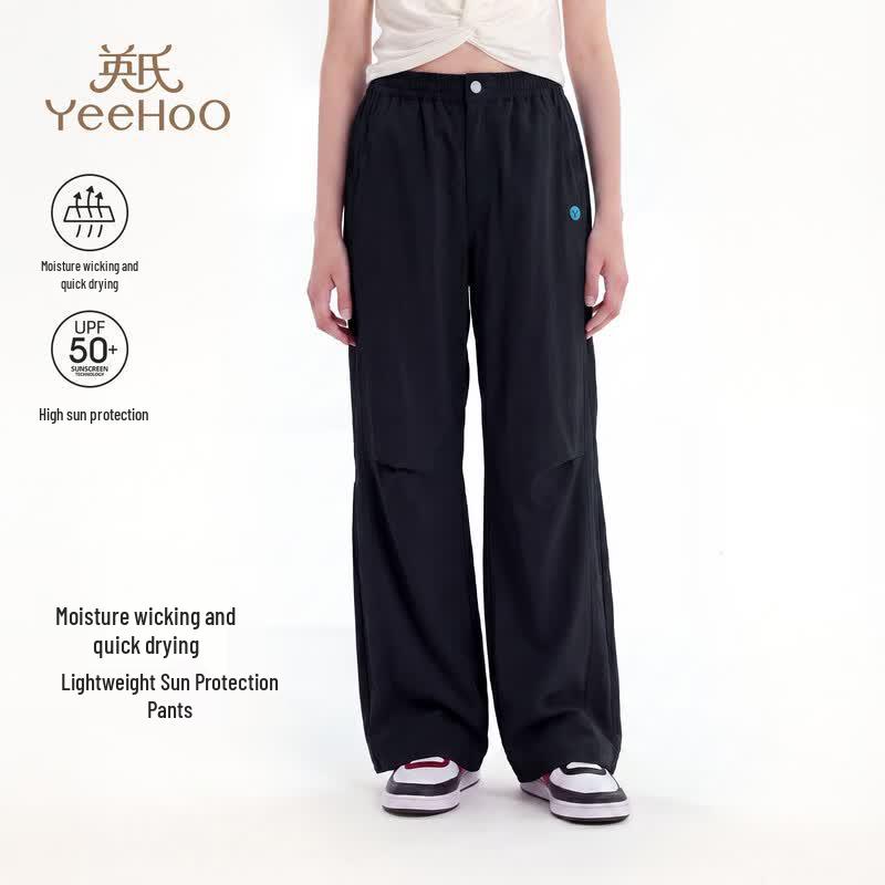 YEEHOO Kids  Moisture-Wicking Sun-Protective Cargo Pants 175 чёрный