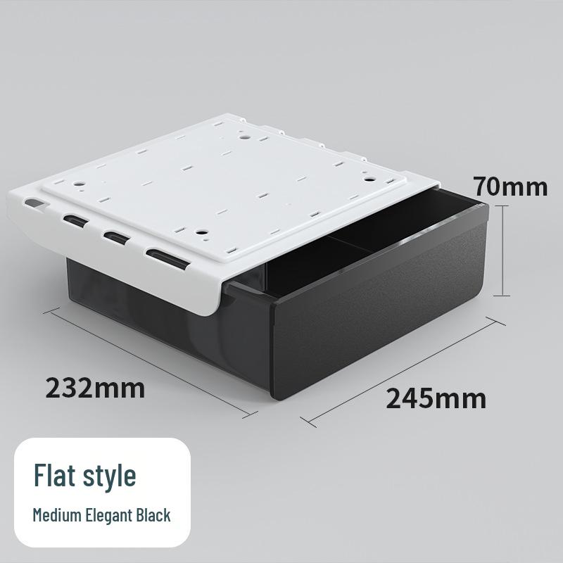 Invisible Under-Desk Storage Drawer for Office Workstation