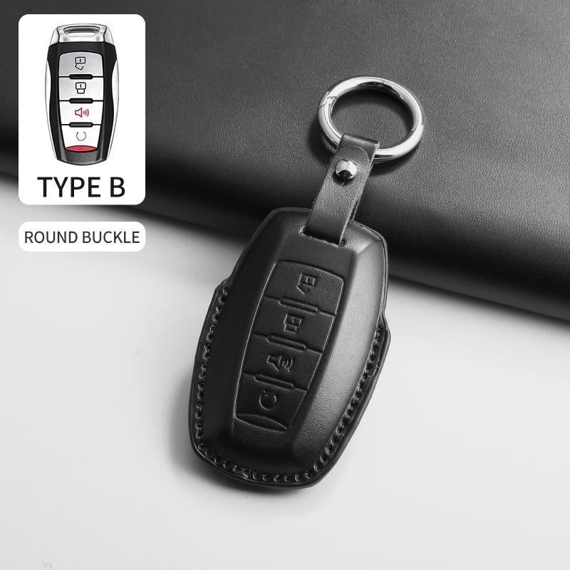 

Pu Leather Car Remote Key Cover For Great Wall Poer Haval H6 Gwm Ute Cannon Pao P Series Anti-Scratch Protector Shell Accessorie