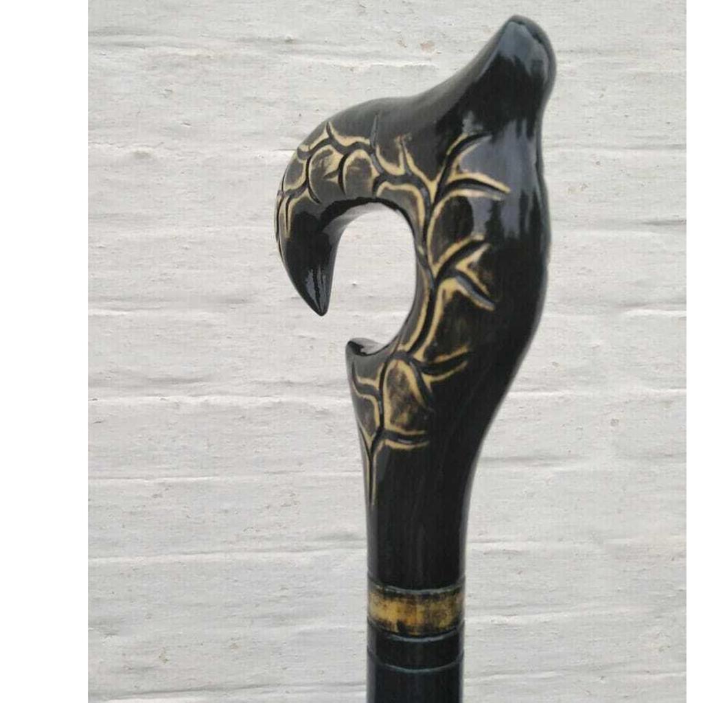 Derby Head Cane Wooden Walking Stick Design Vintage Style Hand Carved Gift Style