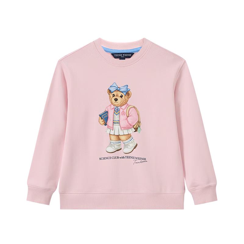 Teenie Weenie Kids Oil Painting Bear Print Round Neck Sweatshirt