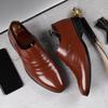 Mens Crocodile Pattern Leather Shoes Big Size Embossed Dress Shoes