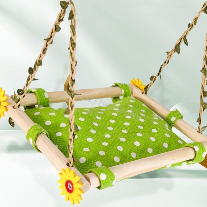 Bird Standing Perch for Parrot Birdcages Warm Swing Hammocks Bed Bird Rest Sleep Bed Cockatiels Lovebirds Swing Toy 6XDE