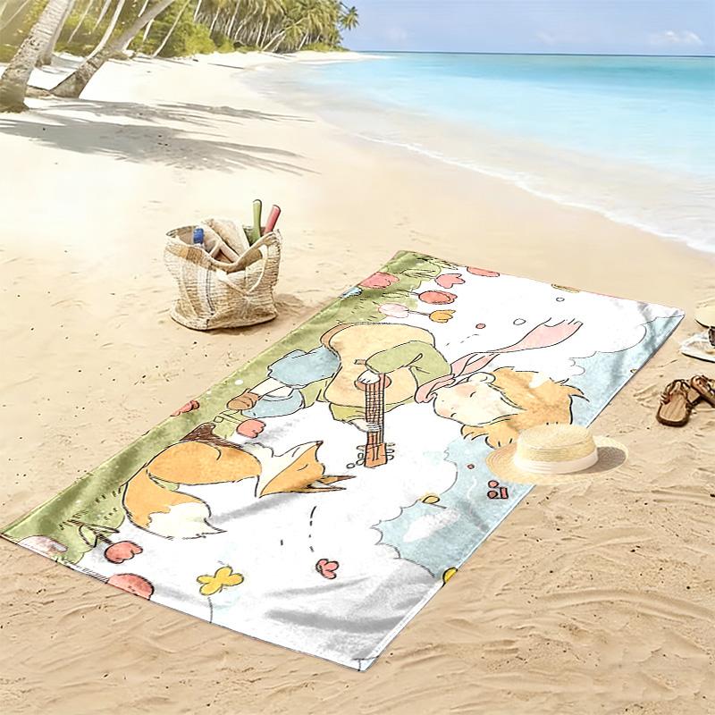 The Little Prince Print Beach Towel, Large Soft Quick Dry Towel for Beach Camping Swimming