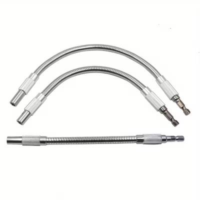 300mm Hexagonal Shank Metal Flex Extension Rod Bit Holder Magnetic Hex Screwdriver Bit Connection Socket for Hand Drill
