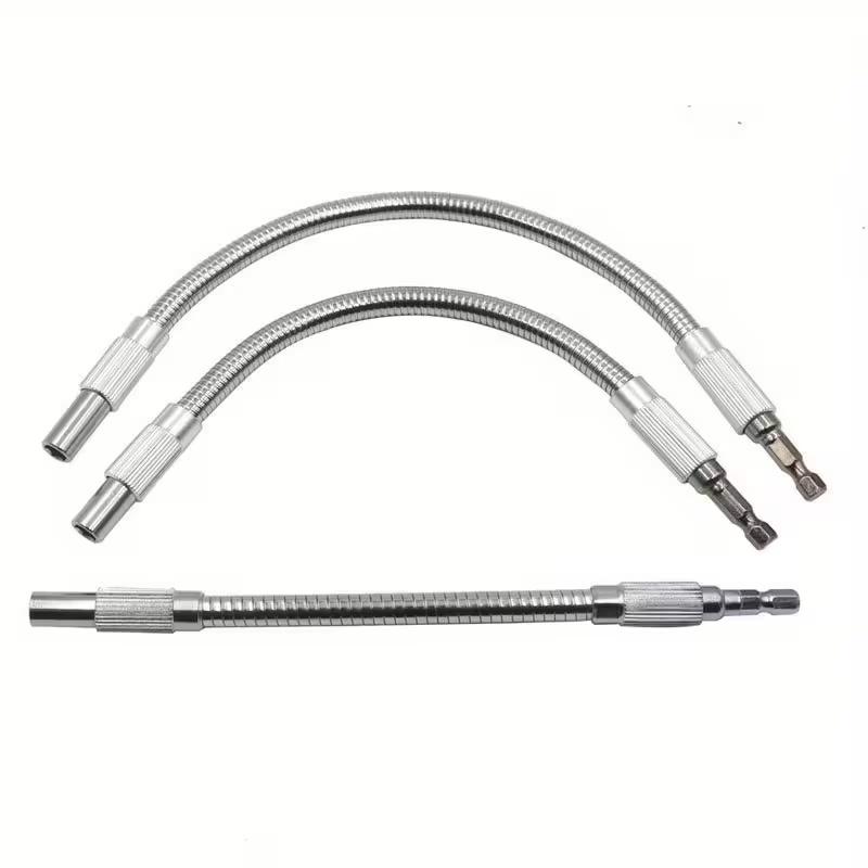 300mm Hexagonal Shank Metal Flex Extension Rod Bit Holder Magnetic Hex Screwdriver Bit Connection Socket for Hand Drill