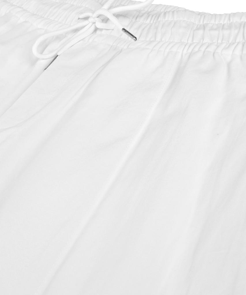 Nodeuyuumeon Cotton Relax Elastic Waist Pants [White]
