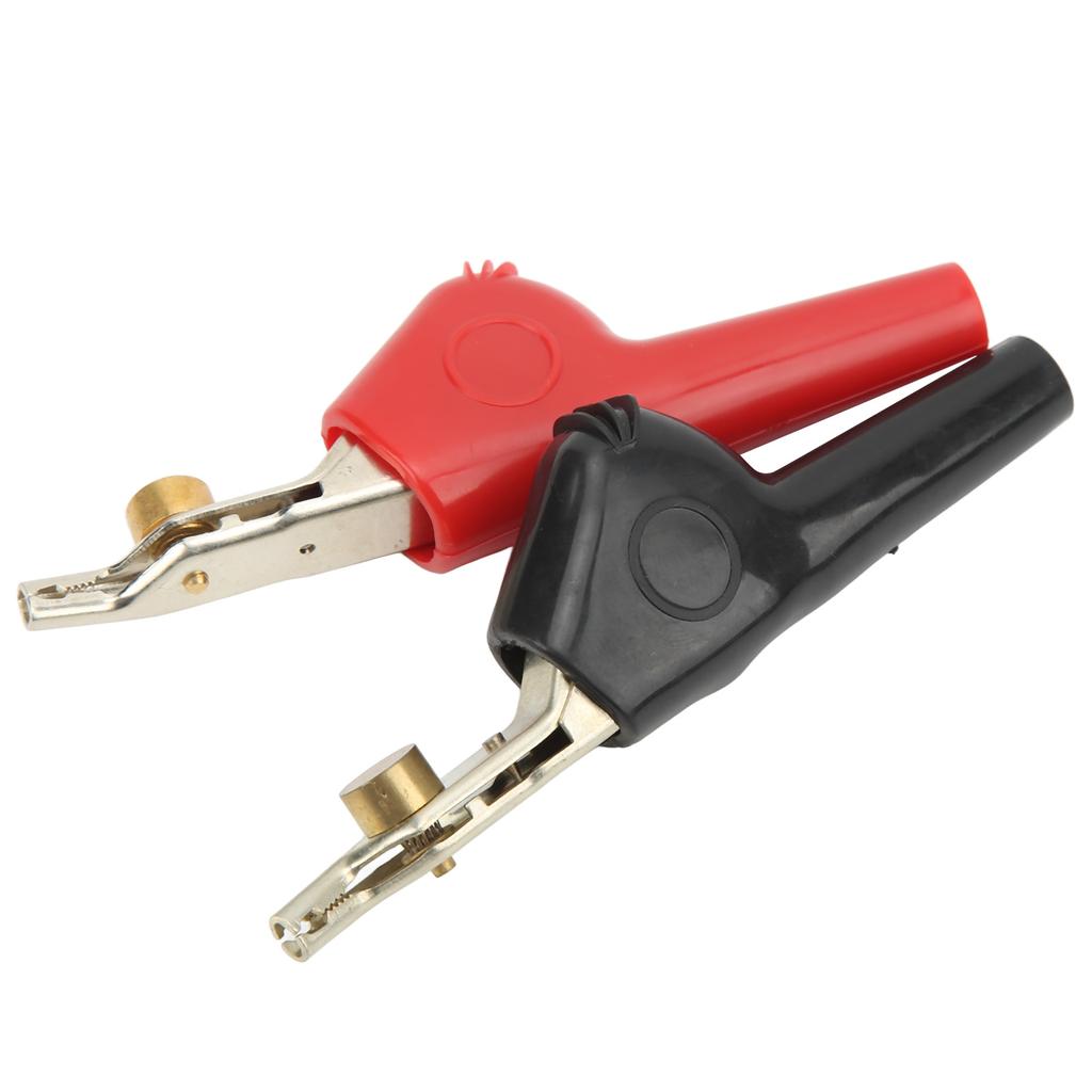 1 Set Non Stripping Test Clips with Needle PVC Cupronickel Electrical Clamps 25mm Opening