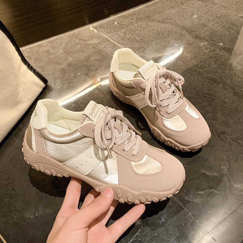 Platform-soled German training shoes women's 2025 spring new retro Forrest Gump shoes fashionable versatile platform heightening casual sports shoes