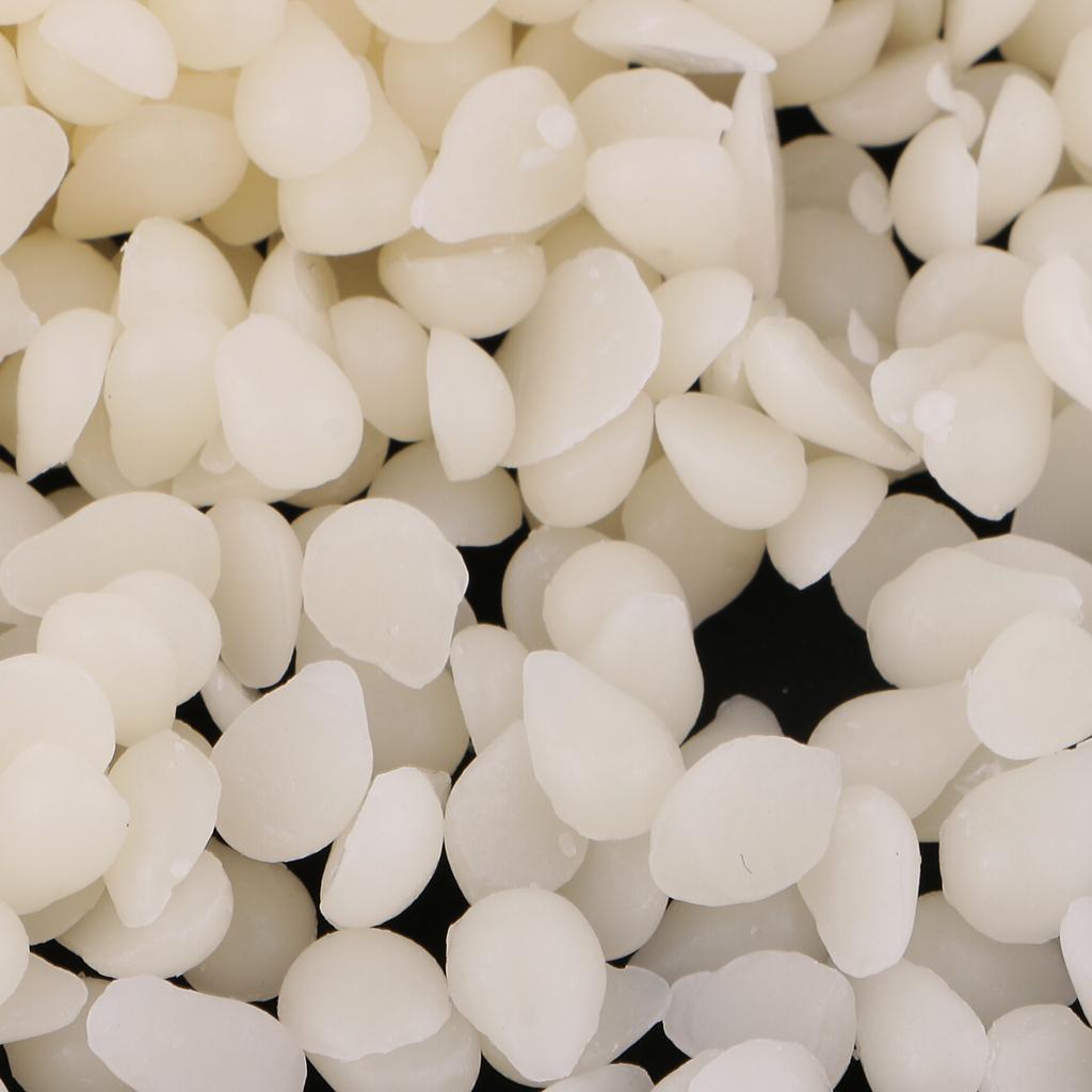Organic White Beeswax Pellets Cosmetic Grade Natural Bees Wax Pastilles for DIY Soap Candle Lotion Lip Care