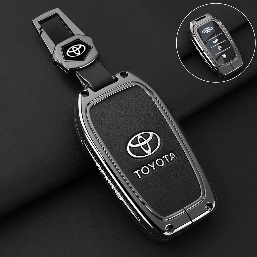 For Toyota 2026 Hot Hub Caps Car Key Case Cover Shell Keychain Accessories For Toyota CHR Hilux Fortuner Land Cruiser 200 Camry
