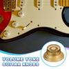 uxcell Guitar Top Hat Bell Knob Control Knob Volume Tone for Electric Set of 4 Gold Guitar/Bass - -