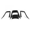 4pcs Car Interior Steering Wheel Panel Decoration Cover Trim Fit for Subaru Forester SK  Carbon Fiber Grain Car