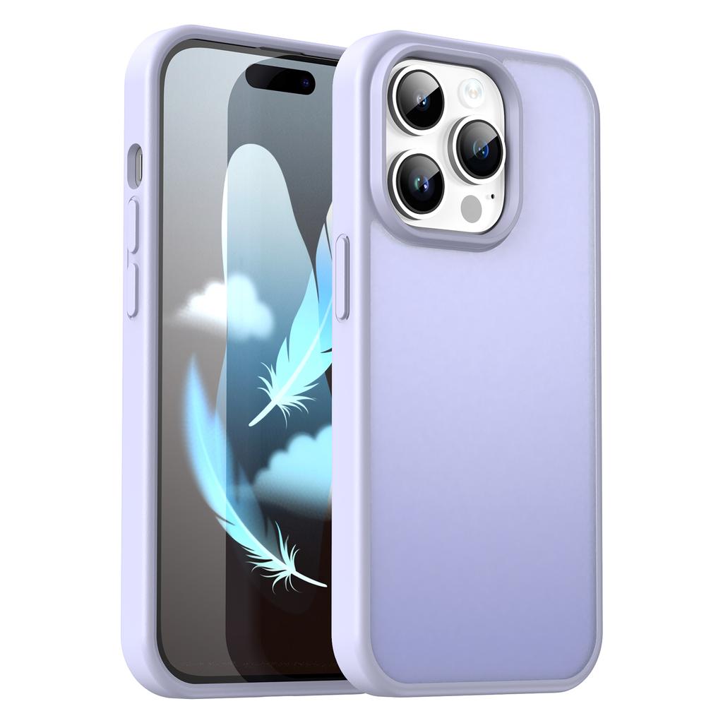 For iPhone 14 Pro Max Case Skin Touch Matte Anti Drop TPU PC Phone Back Cover