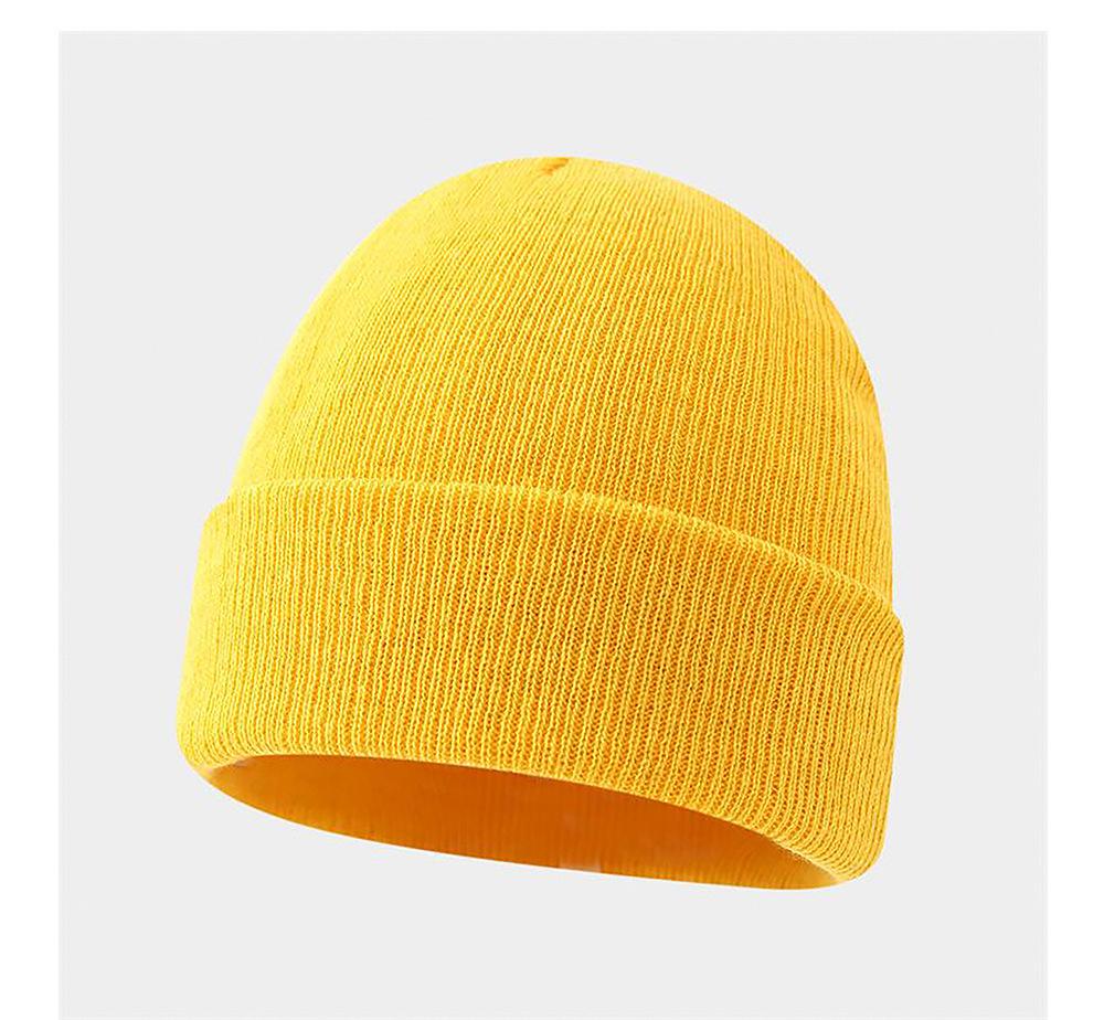 Personalized Logo Winter Beanie - Custom Embroidery Knit Hat, Warm Autumn Gift, Solid Color