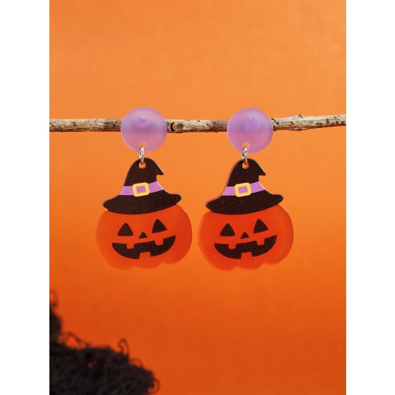 New Halloween Stud Earrings Combination Cartoon Funny Easter Earrings Set