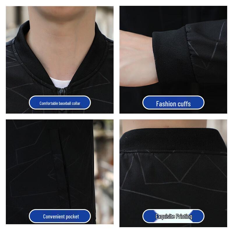 Veste Décontractée à Col Baseball pour Homme Jeanswest