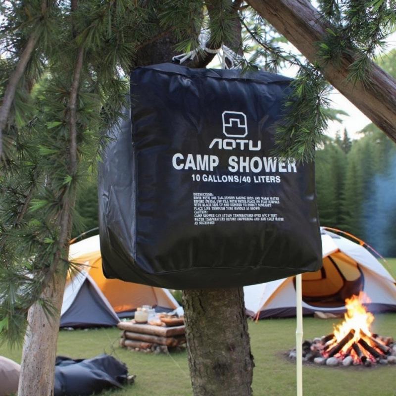 40L Portable Solar Shower Bag for Outdoor Camping