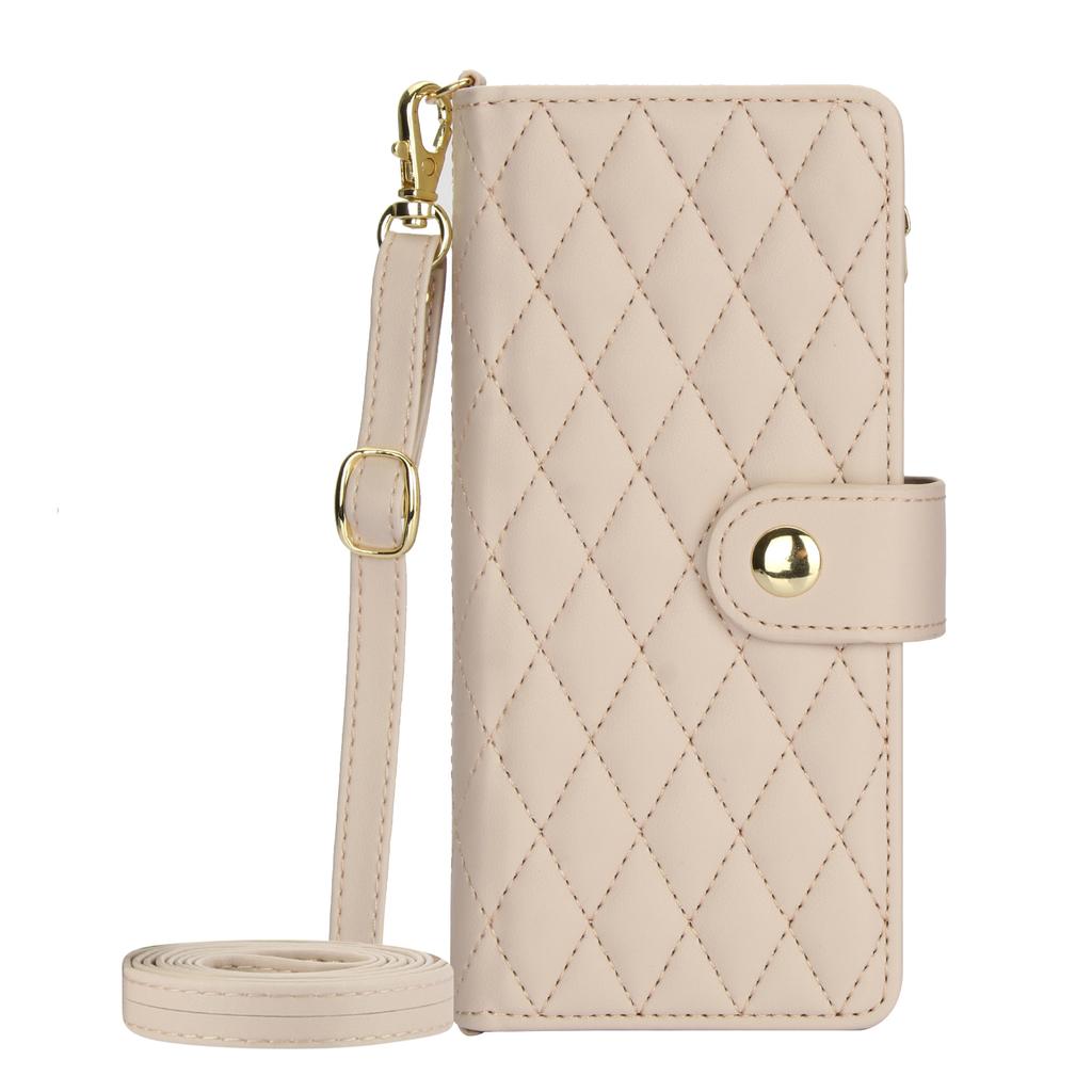 Crossbody Zipper Cards Solt Wallet Leather Case For Samsung Z Fold 7 6 5 4 3 5G Fold6 Fold5 Lanyard Kickstand Bag Pocket Cover