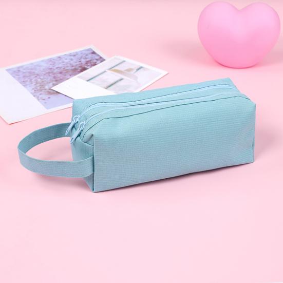 DYS Pencil Case, with Easy Grip Handle Design, Large Capacity Pen Durable Oxford Pouch, for Kids Art School Supplies Stationery