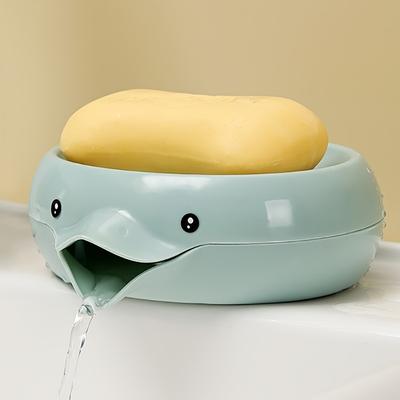 1pc Unique Soap Dish - Self-Draining, Plastic, Bathroom Soap Rack with Sink Storage, Creative Home Decor and Bathroom Accessories