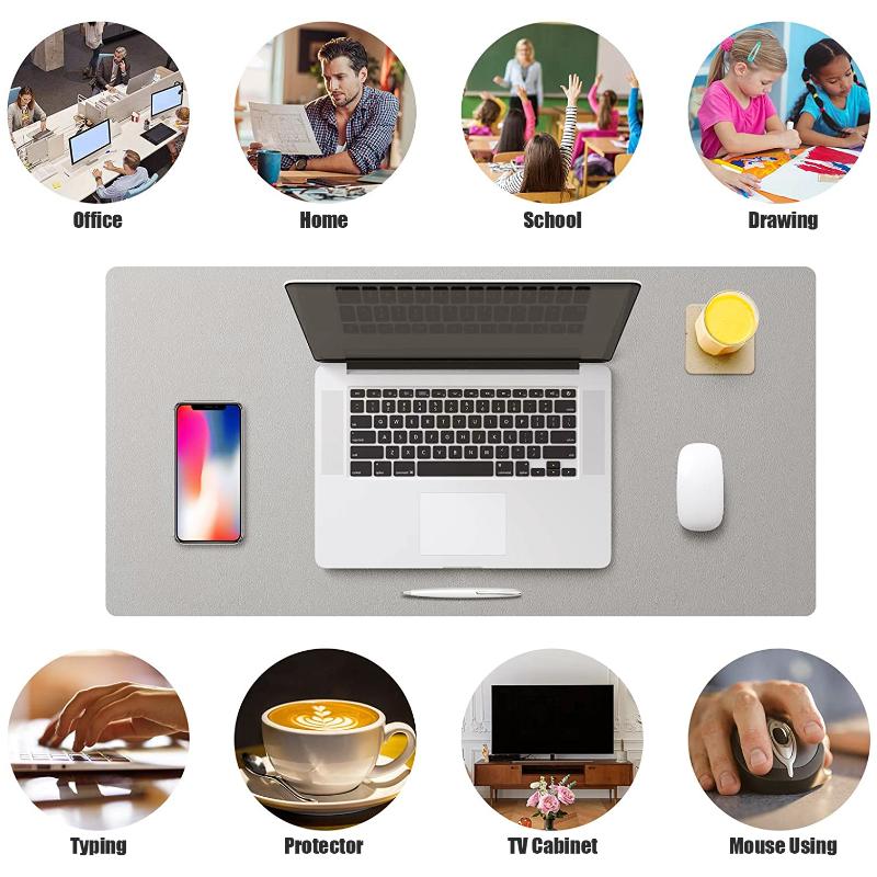 Große Größe Büro Schreibtisch Schutz Matte PU Leder Wasserdichte Maus Pad Desktop Tastatur Schreibtisch Pad Gaming Mousepad PC Zubehör