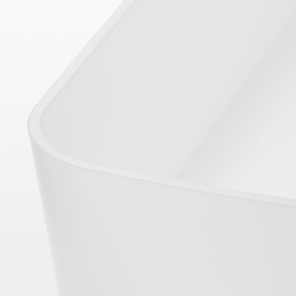 MUJI Polypropylene Organizer Box X X Clothing Storage Box 2, Semi-Transparent, 8.5 25.5 5cm, MCC11A2S, Case,