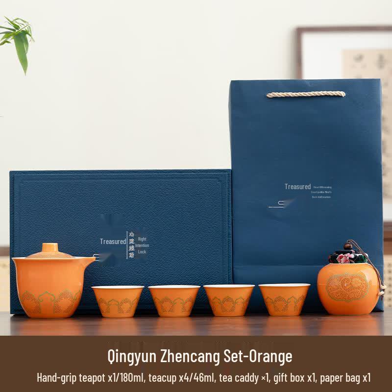 Chaxun Portable Ceramic Travel Tea Set