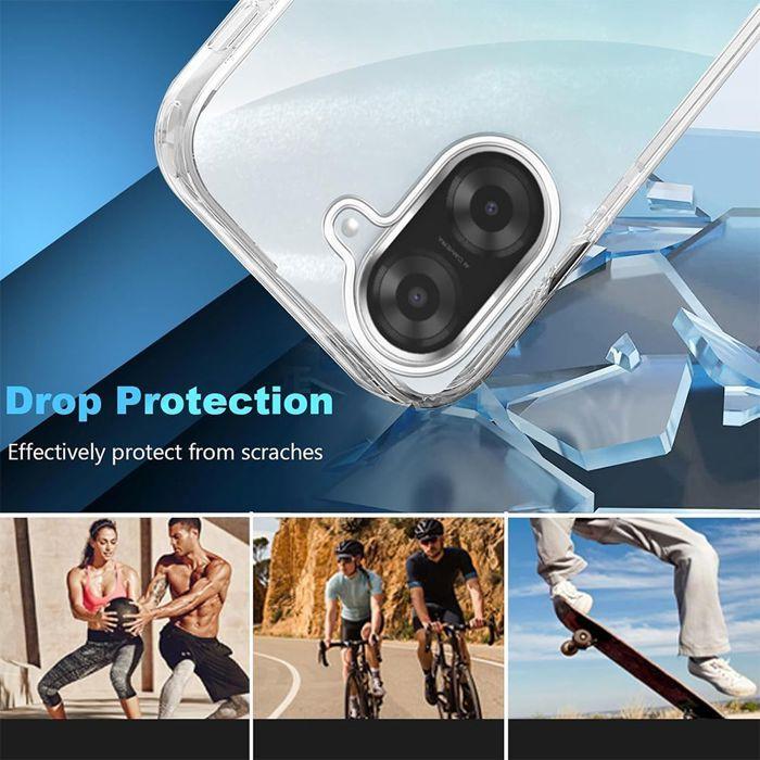 Coque de protection - E.F.CONNECTION - pour Xiaomi Redmi A5 - Antichoc - Transparent - Silicone + PC