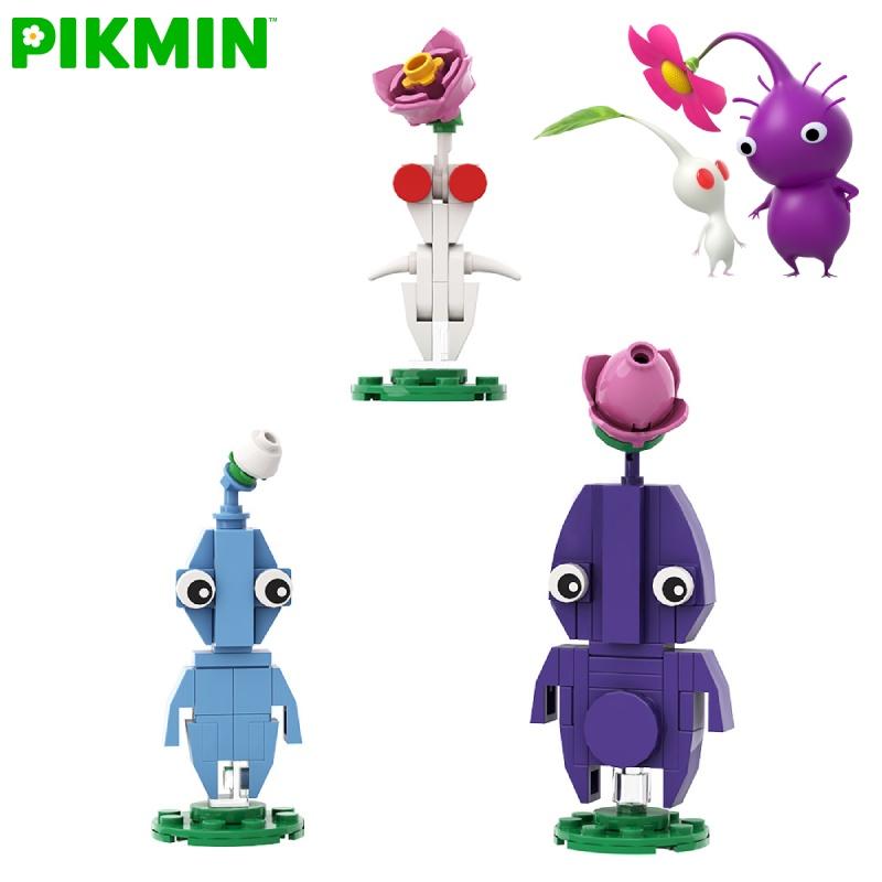 Pikmin Nintendo Action-Abenteuer-Spiel Bausteine Modell Kleinteil Kinder Puzzle Montagebausteine