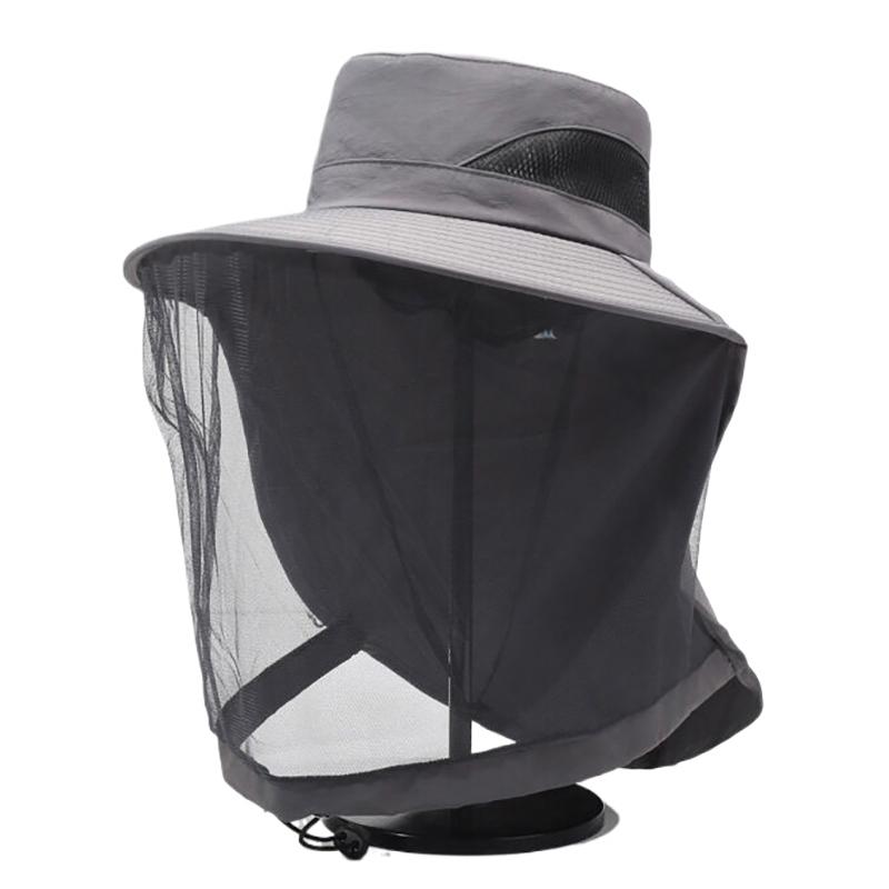 Outdoor Vispet Anti Muggen Insecten Hoed Vispet Insectennet Hoofdbeschermer Campinghoeden Vispet