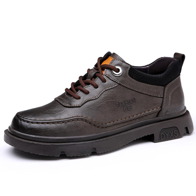 

Весна Осень Новые мужские туфли на высоком каблуке Высококачественные деловые туфли Мужские туфли из натуральной кожи Уличные туфли-оксфорды 48 хаки