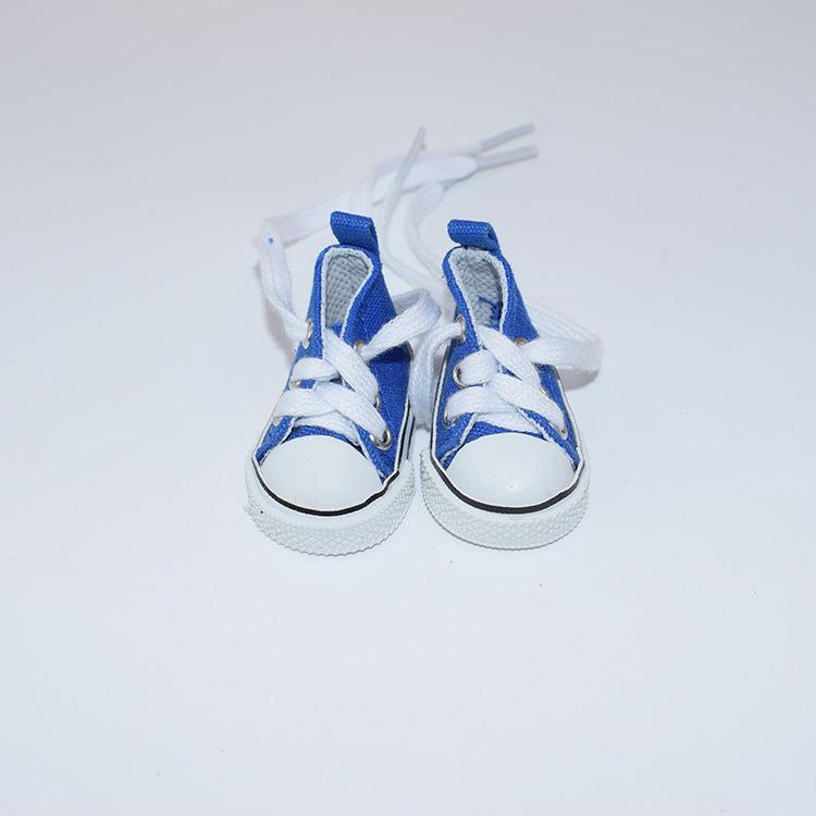 20CM Cotton Doll Shoes: 6 Points BJD Casual Mini Canvas Shoes, 5CM Size