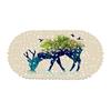 Flower Shadow Elk Picture Balcony Bathroom Mat Hydrophobic Non-Slip Door Mat Swimming Pool Public Places Non-Slip Floor Mat