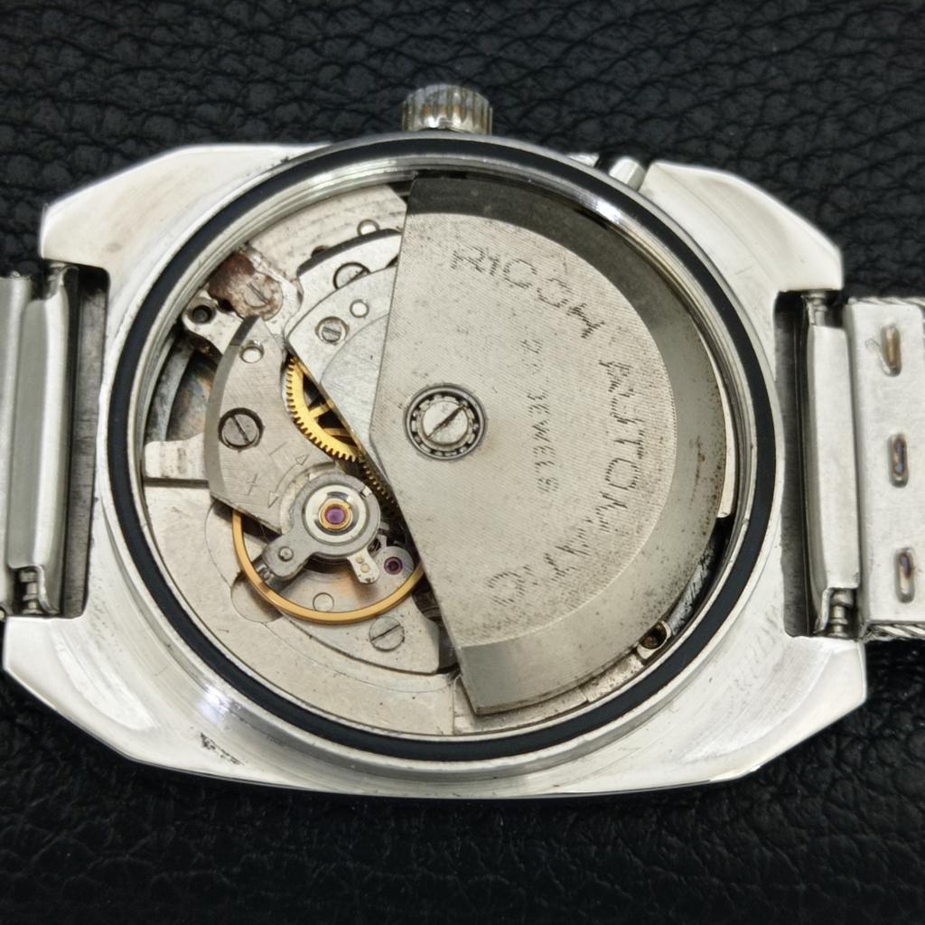 VINTAGE RICOH R31 AUTOMATIC JAPAN MENS BLACK COLOR DIAL WATCH A707931-1