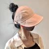 Summer New Hollow Breathable Fisherman Hat for Women, Outdoor Sun Protection, Suitable for Ponytails, Fashionable Baseball Cap, 2-pack