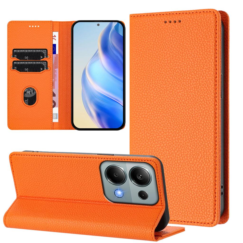 AZNS A2 for Xiaomi Redmi Turbo 5 Max 5G Leather Case with Wrist Strap RFID Blocking Wallet Stand
