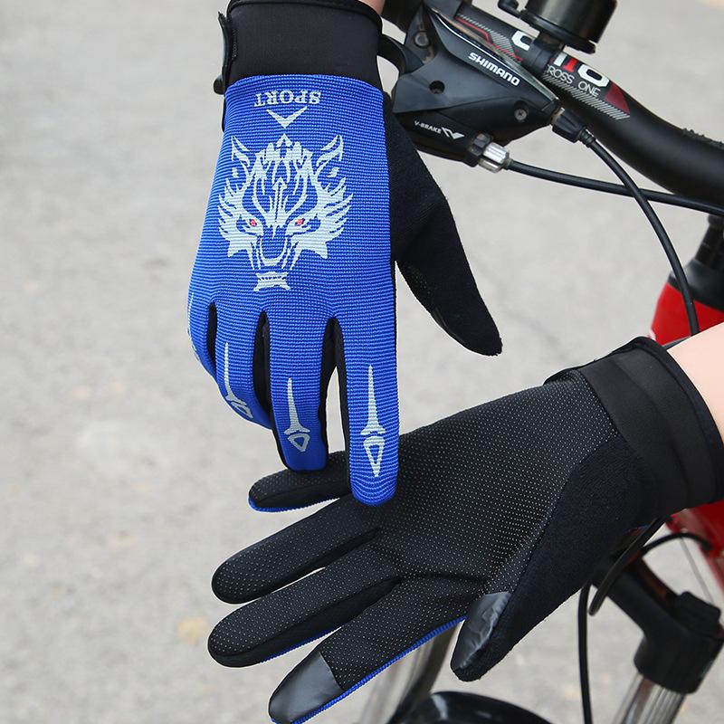 Cycling Half Finger Gloves for Spring and Summer Men and Women Outdoor Fitness Long Finger Motorcycle Thin Racing Gloves
