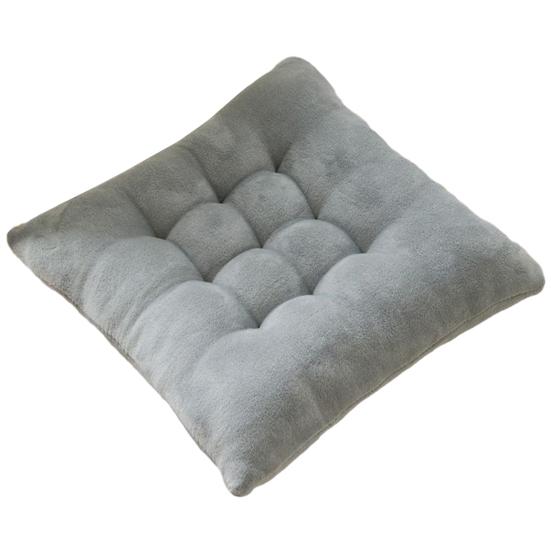 

Подушка для сиденья с высокой устойчивостью, противоскользящий ремень, удобный коврик для стула, подушка 40x40cm серый